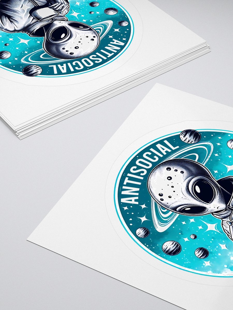 Antisocial Alien Club Sticker product image (10)