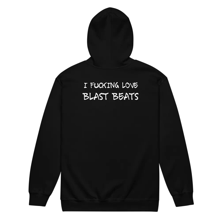 I Love Blast Beats zip hoodie product image (1)