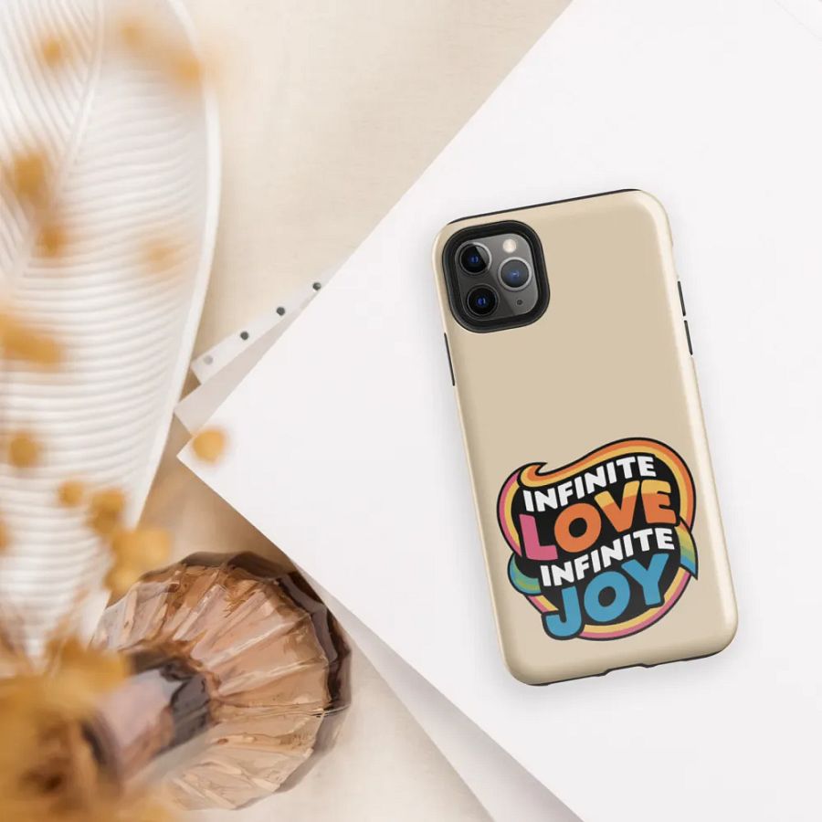 Infinite Love Infinite Joy Tough Case for Iphone (Champagne) product image (5)