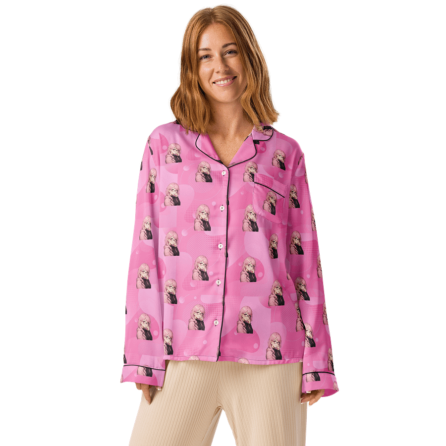 (PINK WAIFU) K Women's Long Sleeve Pajama Top product image (1)