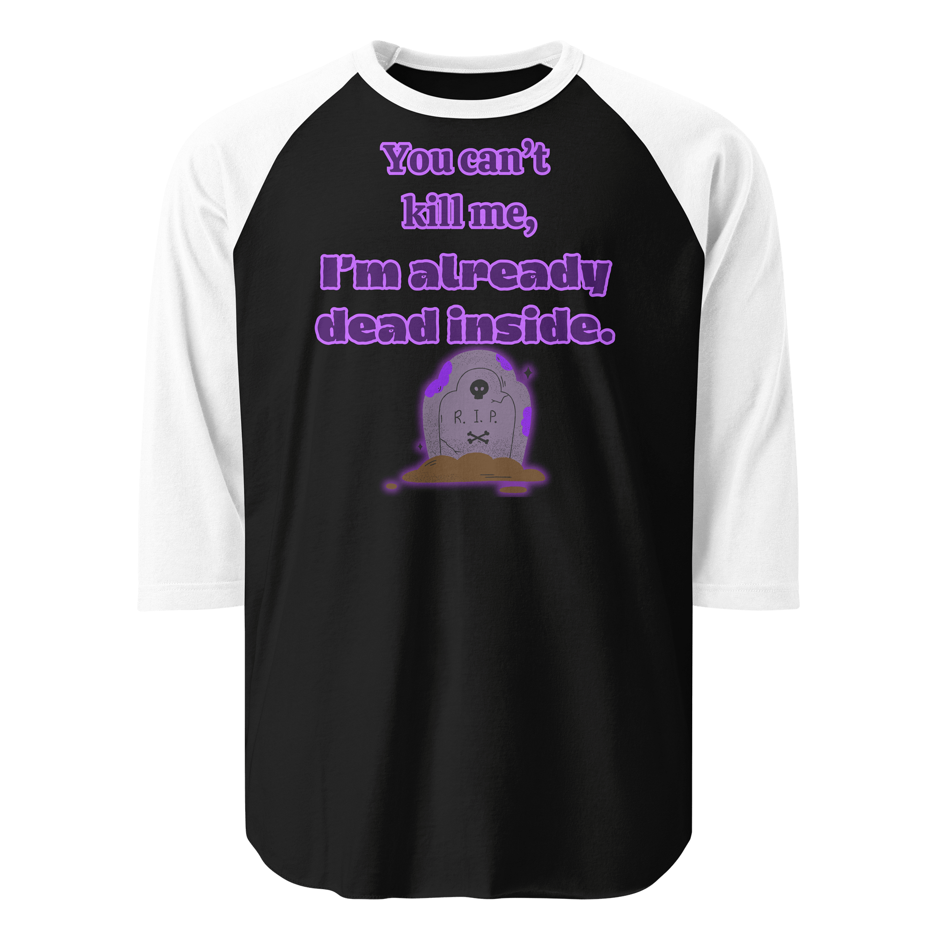 Dead Inside Gravestone Raglan Tee product image (1)