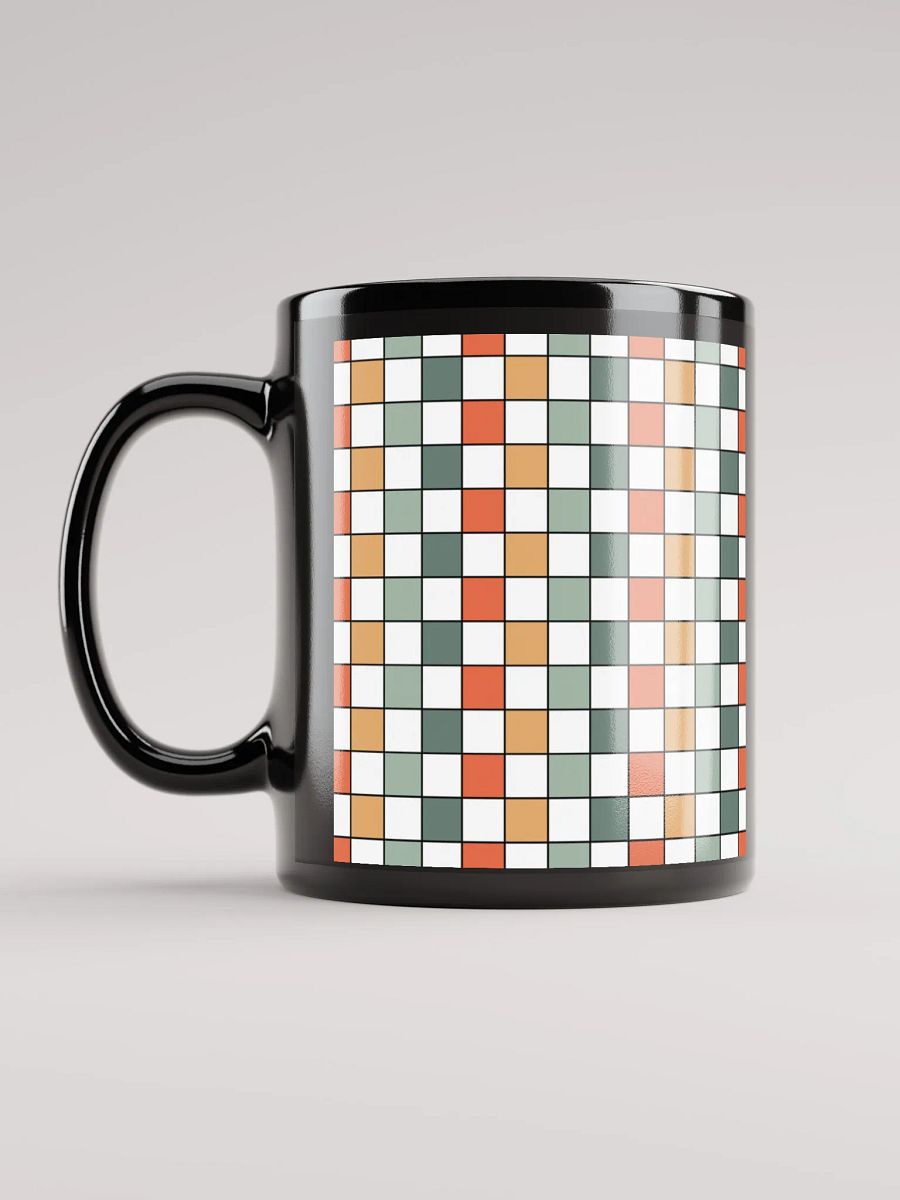 Chromatic Grid Coffee Mug with Handles, Reusable Drinkware for Home Office , Summer Gifts product image (12)