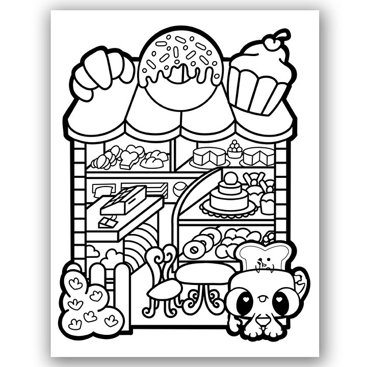 Nicholas & Crispin's Bakery Coloring Page product image (2)