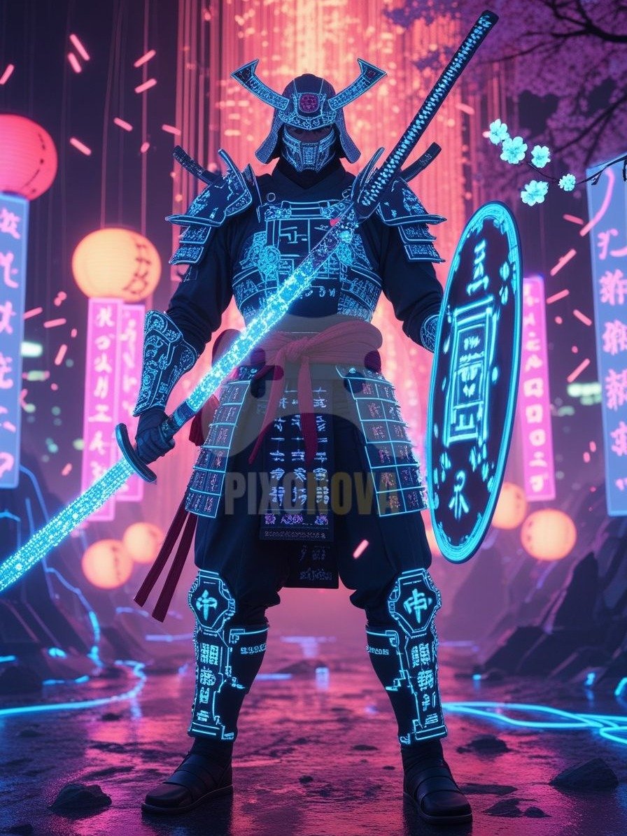 Crusader of the Core | Digital Art Set (896 x 1344 px, PNG + PDF) product image (3)