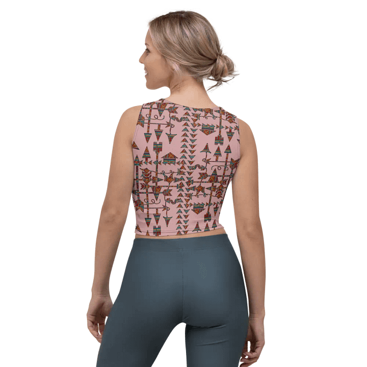 Tribal Geometric Summer Crop Top product image (2)