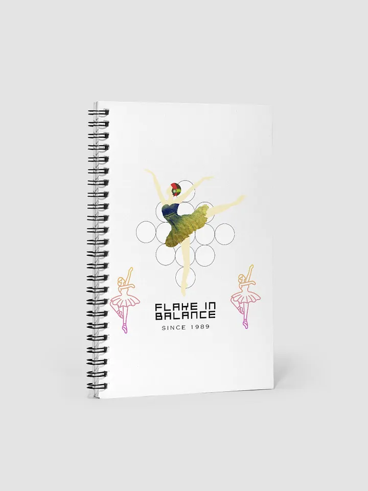 Flake in Balance spiral notebook product image (1)