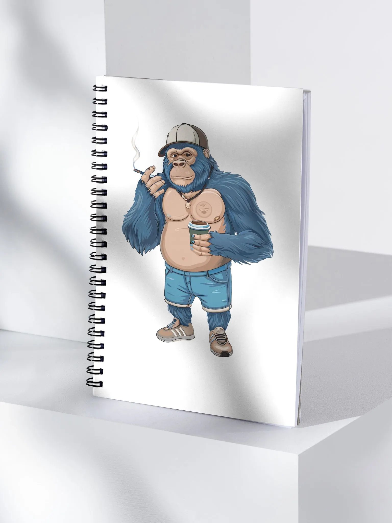 Blue Gorilla Spiral Notebook product image (4)