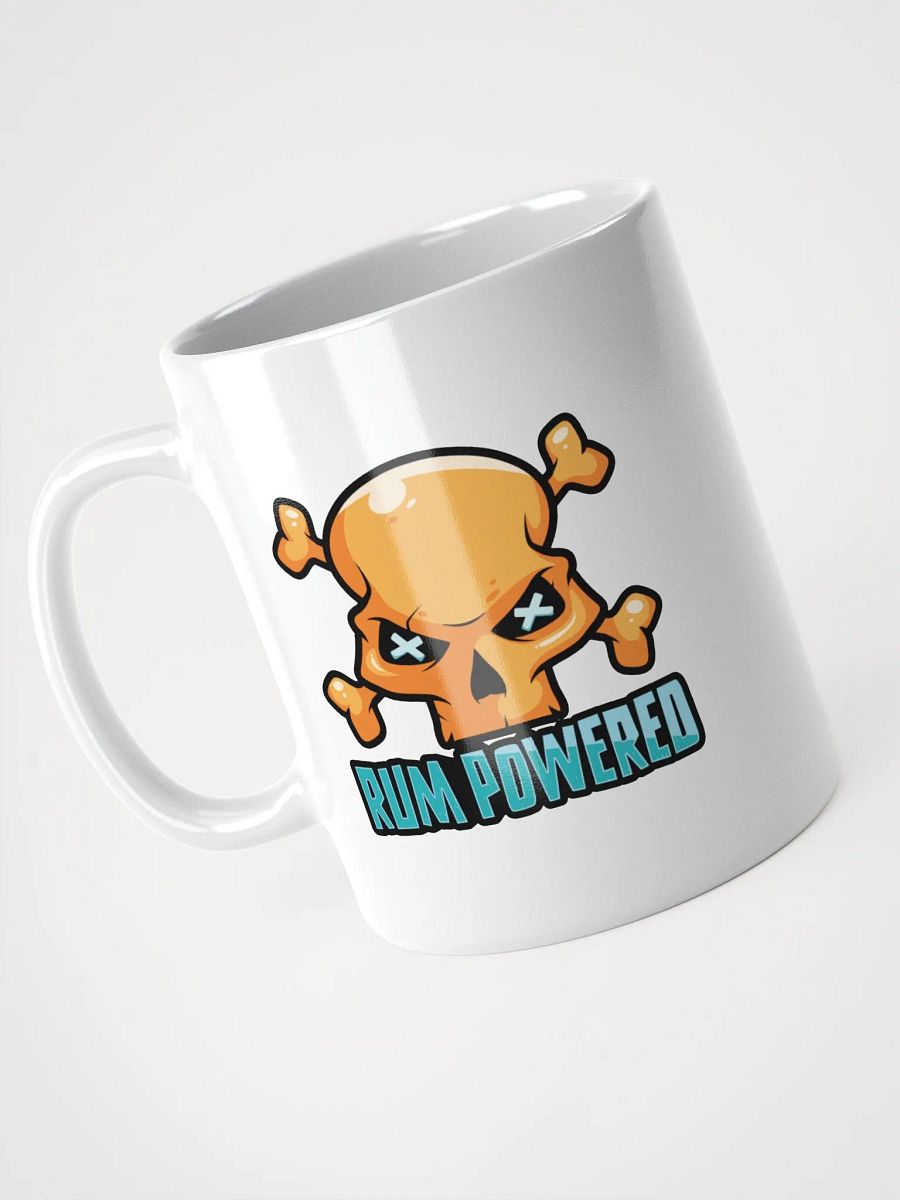 Rum Powered Pirate Coffee Mug | Funny Skull & Crossbones Design product image (3)
