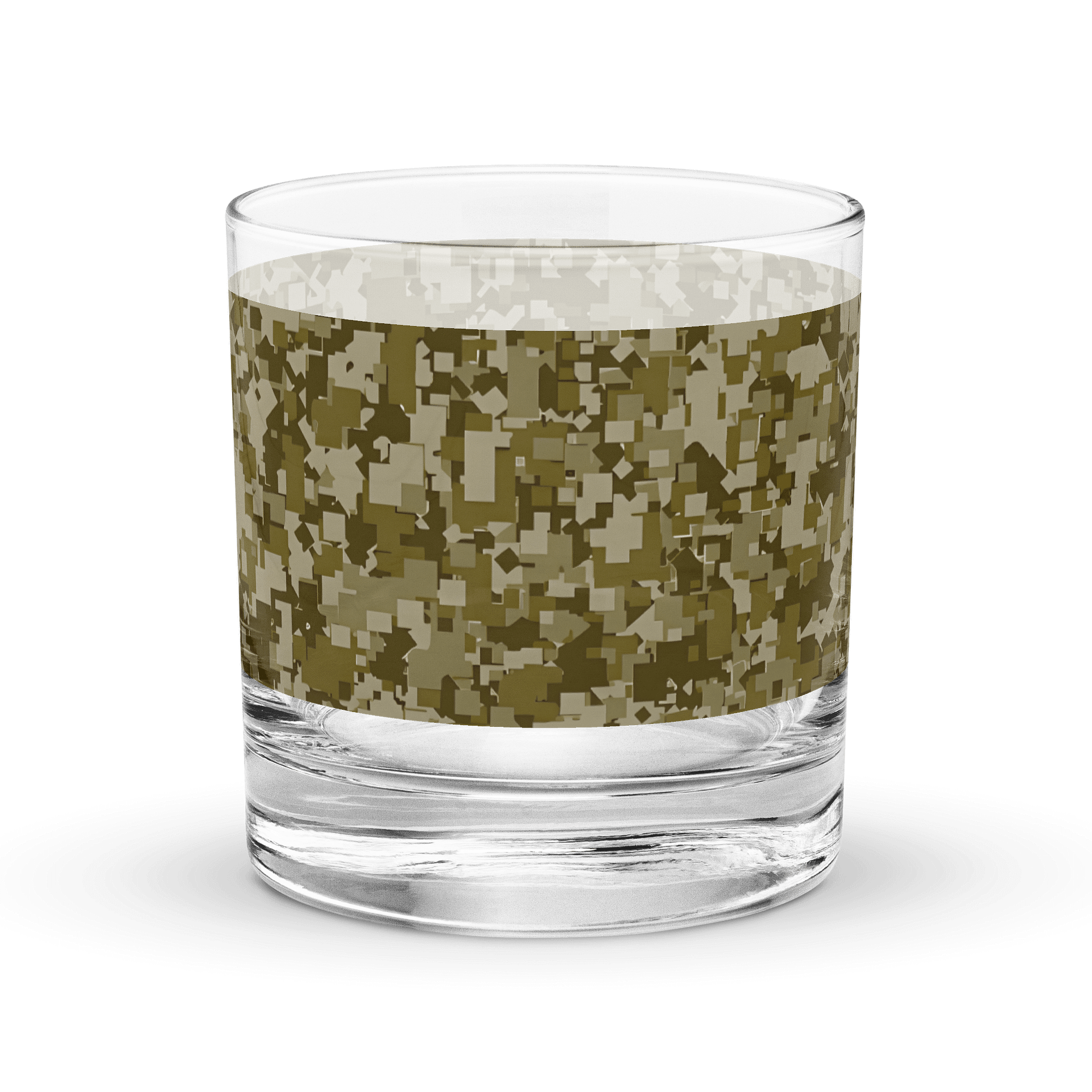 Pixelated Camo Rocks Glass product image (3)