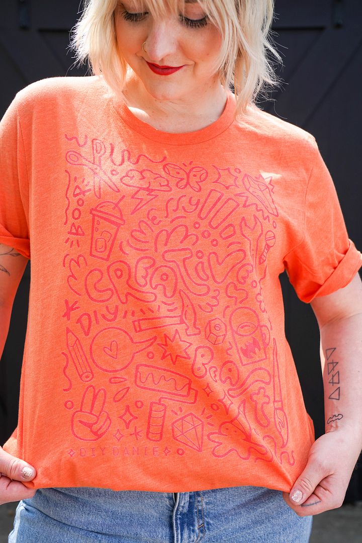 CREATIVE CHAOS T-Shirt - Red txt product image (1)