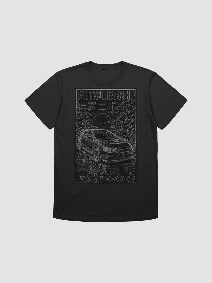 Monochrome Mitsubishi Evo X Sketch Gildan Unisex Softstyle T-Shirt product image (7)