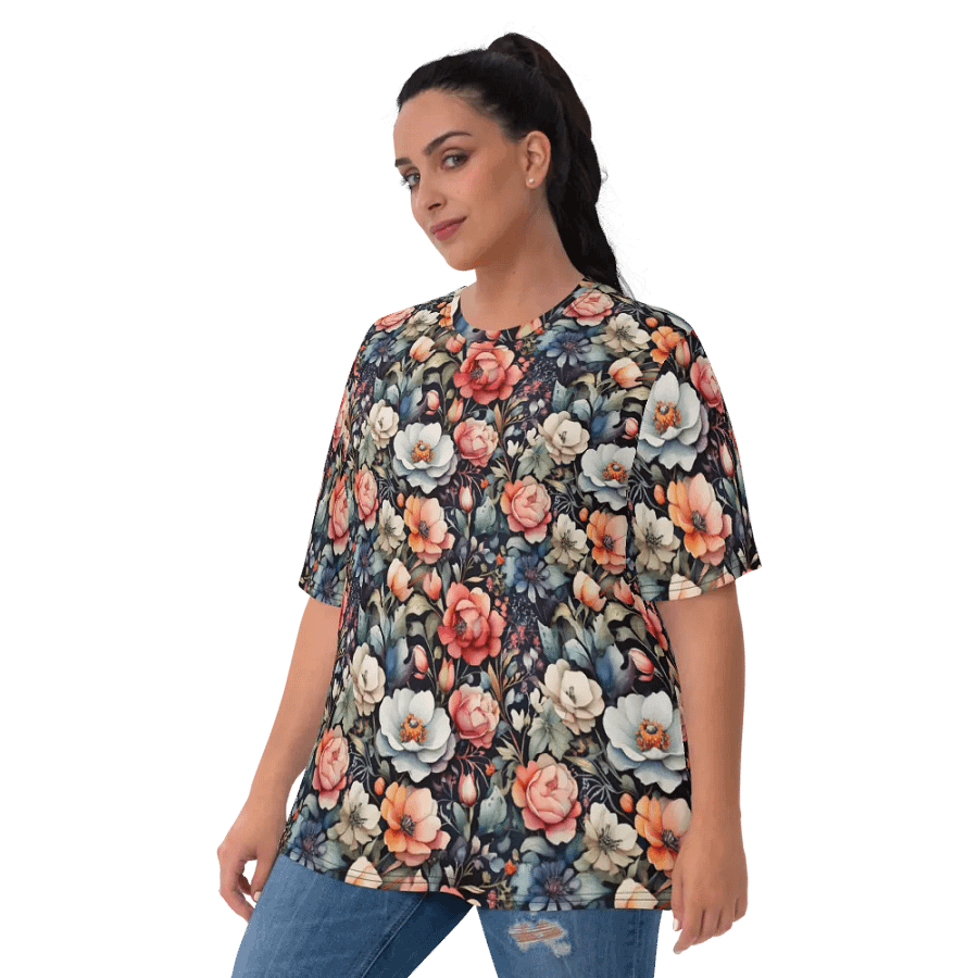 Floral Pattern All Over Print T-shirt product image (10)