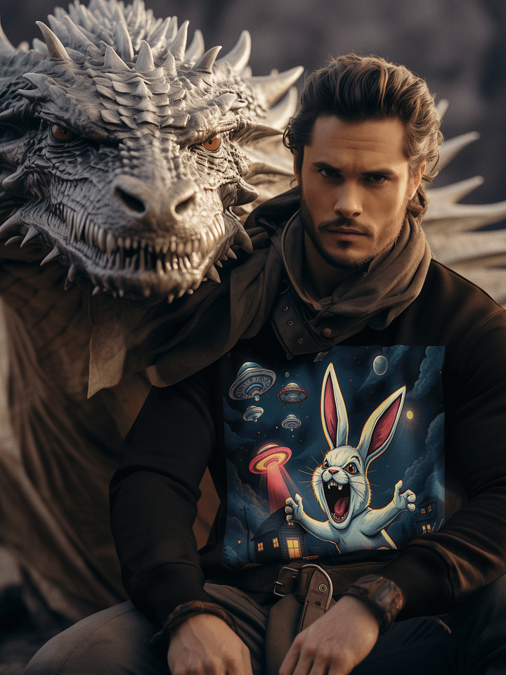 Bad Bunnie Drones Attack Sweatshirt product image (1)