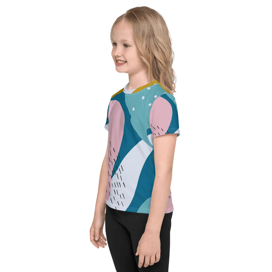 All-Over Print Kids Crew Neck T-Shirt product image (3)