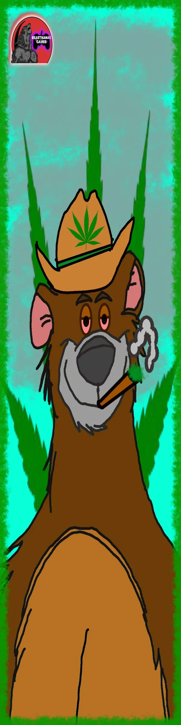 Bear smoking weed product image (1)