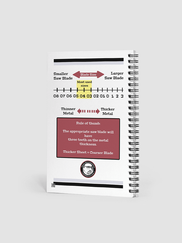Silversmithing Sketchbook with Saw Blade Chart product image (2)