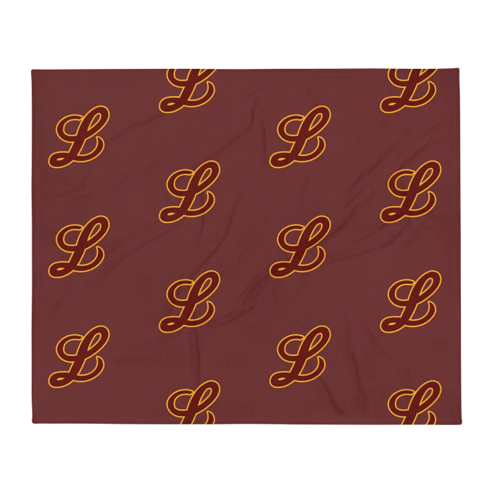 Maroon "L" Pattern Blanket product image (1)