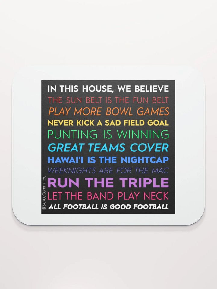 In This House Mouse Pad product image (2)