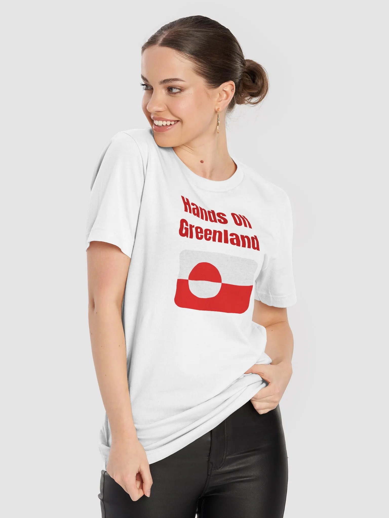 Bold Greenland Flag T-Shirt product image (8)