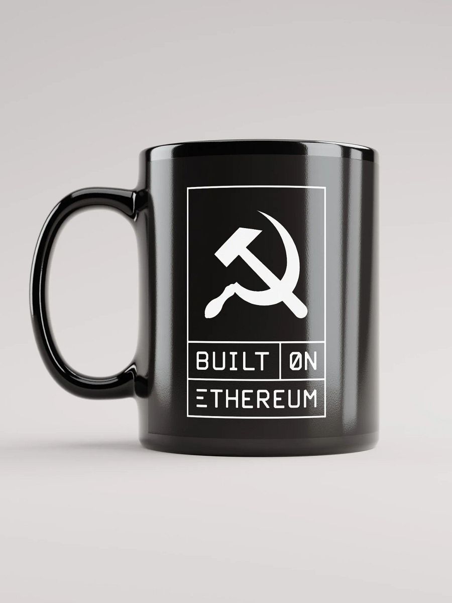 Built on Ethereum black mug product image (6)