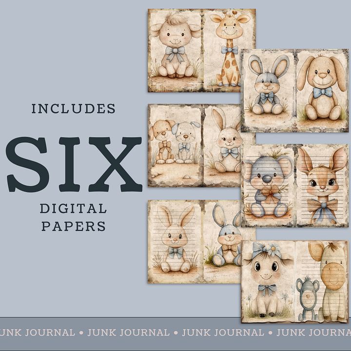 Nursery Animals - Printable Journal Pages V8 product image (2)