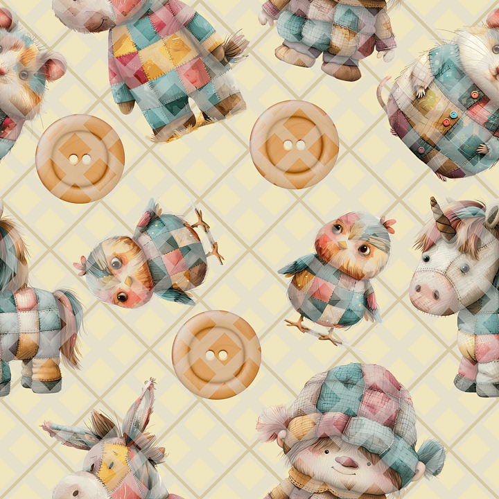 Patch Work Seamless Pattern product image (1)