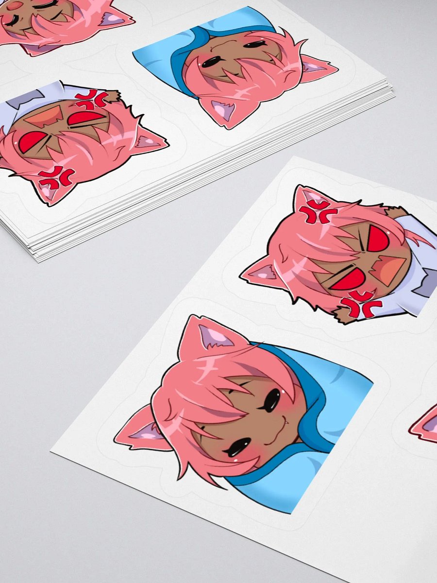 Chibi Cat Emotions Sticker Set product image (5)