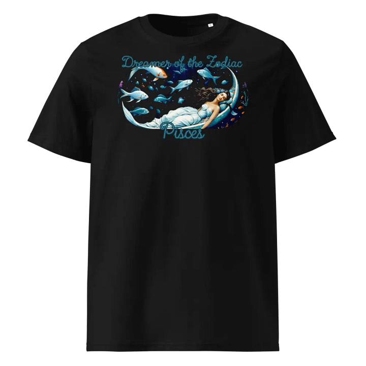 Pisces, Dreamers of the Zodiac, Black Tee product image (1)