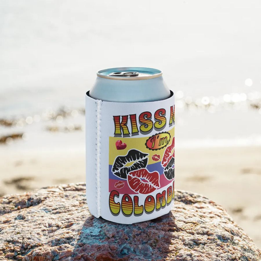 Kiss Me I'm Colombian Can Cooler product image (10)