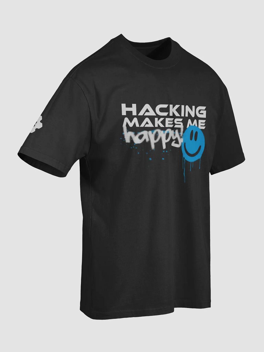 Hacking Makes Me Happy! T-Shirt (Blue) product image (7)