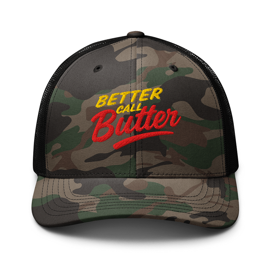 Better Call Butter Camo Trucker Hat product image (1)