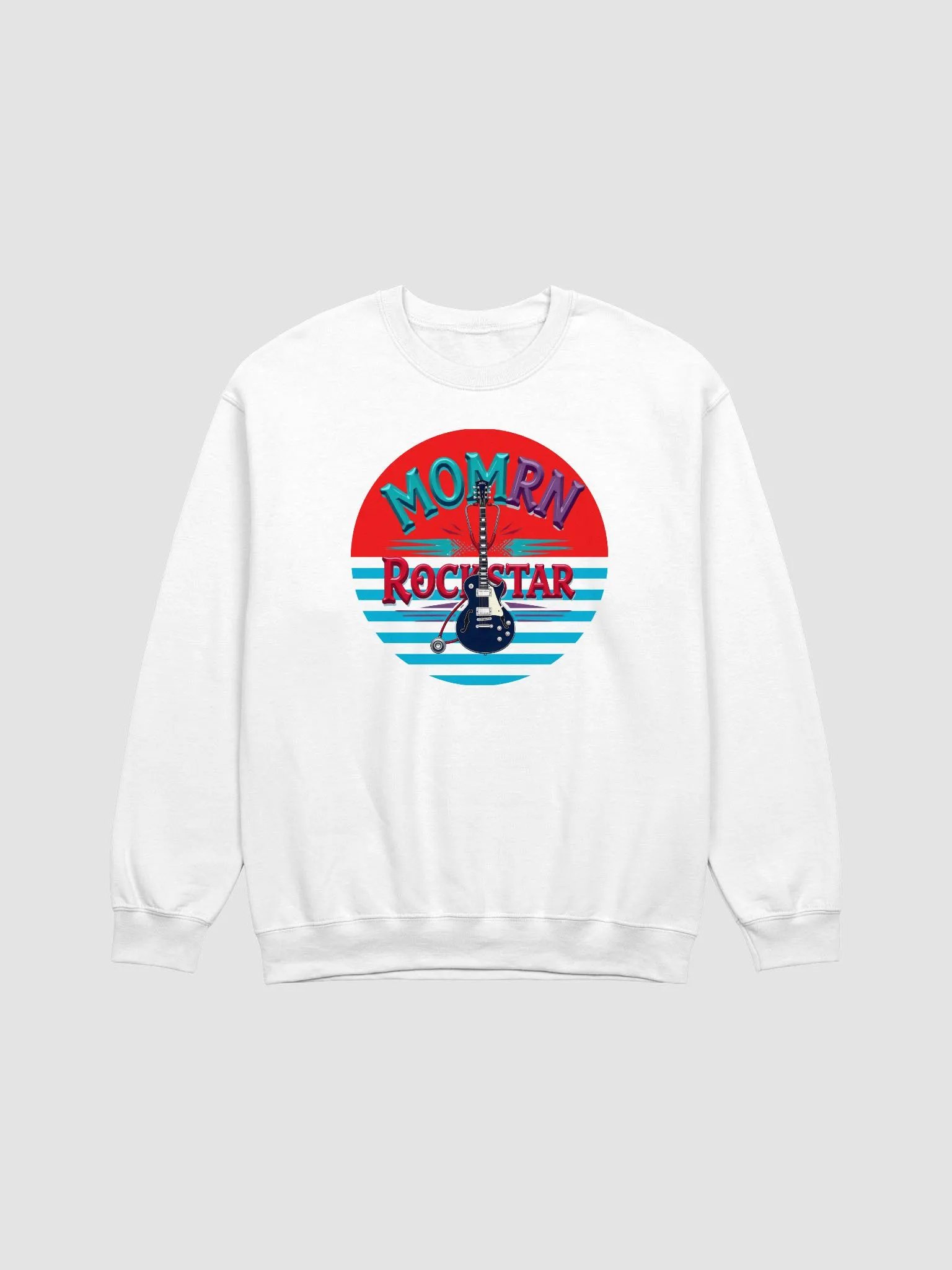 Rockstar Mom RN Crewneck Sweatshirt product image (2)