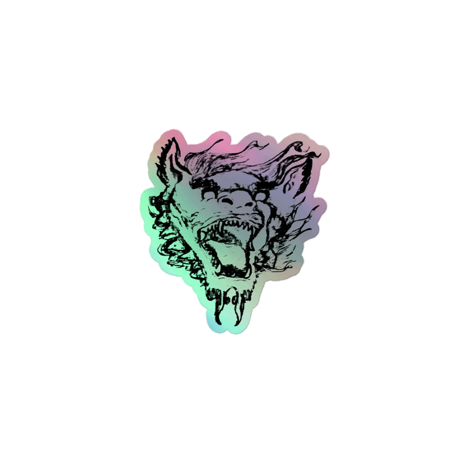 Teeth holographic sticker product image (1)