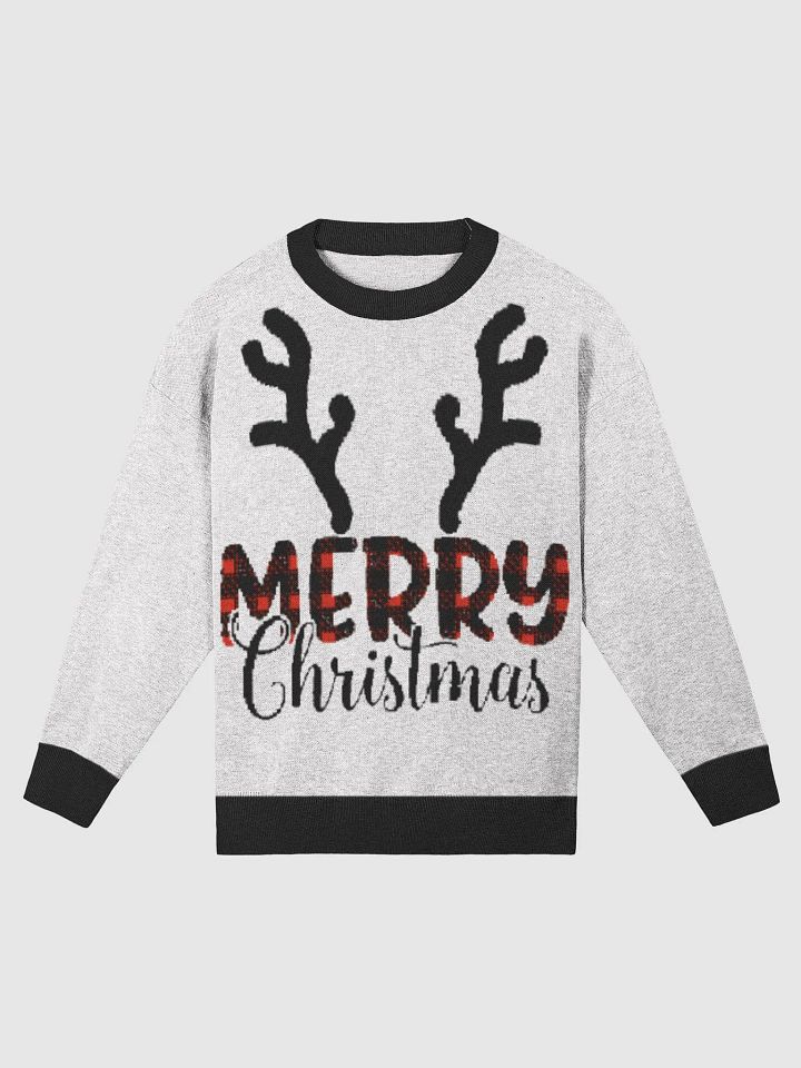 Merry Christmas Antler Cozy Sweater product image (1)