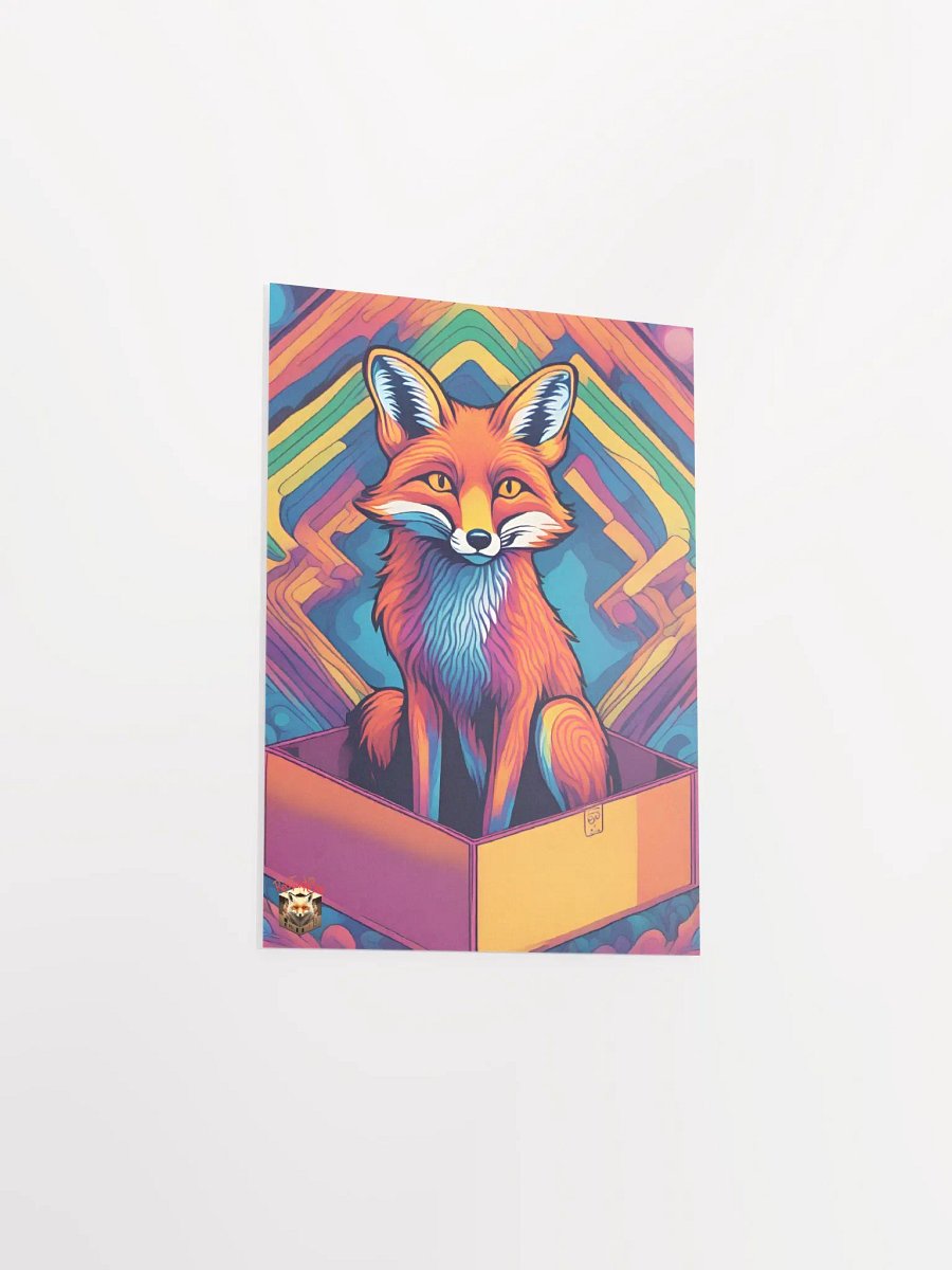 Fox in Box Psychodelic Art Matte Poster product image (33)