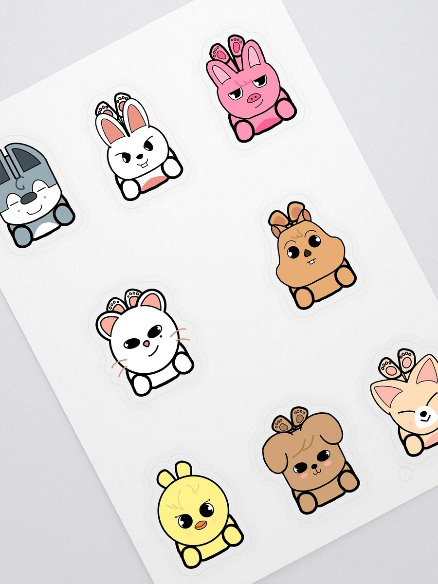 Skzoo laying down sticker sheet product image (1)