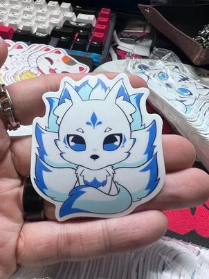 Blue Kitsune Fox - Sticker product image (2)