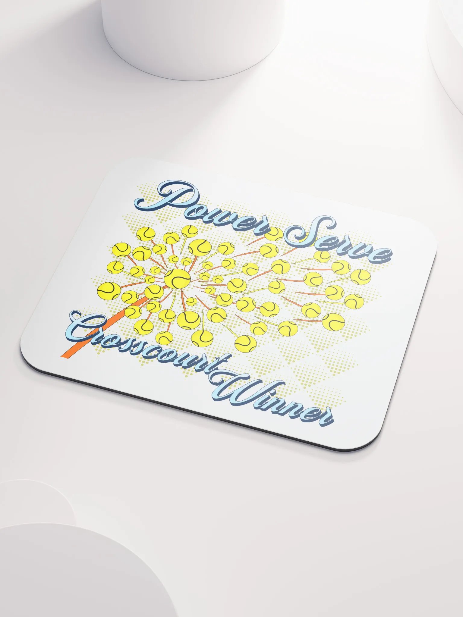 Dandelion Tennis Power Server Crosscourt Winner Mouse Pad product image (3)