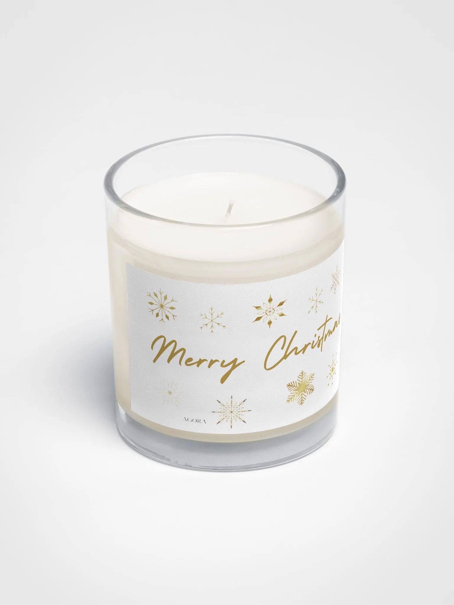Golden Snowflakes Soy Wax Candle product image (1)