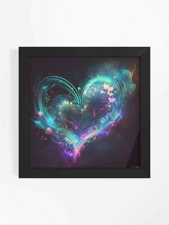 Neon Hearts Wall Art product image (1)