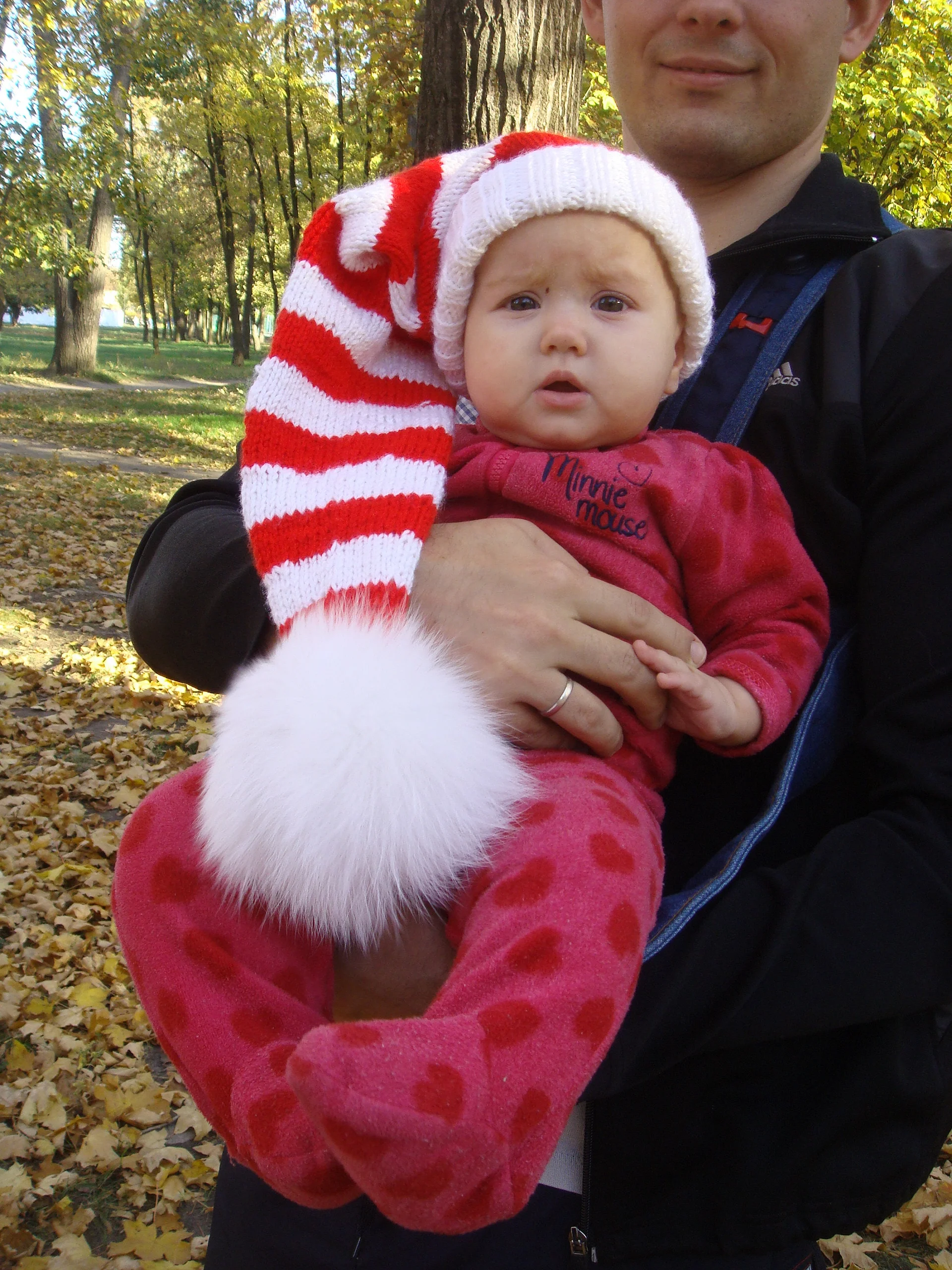 Striped Newborn Baby Santa Hat Pattern product image (6)