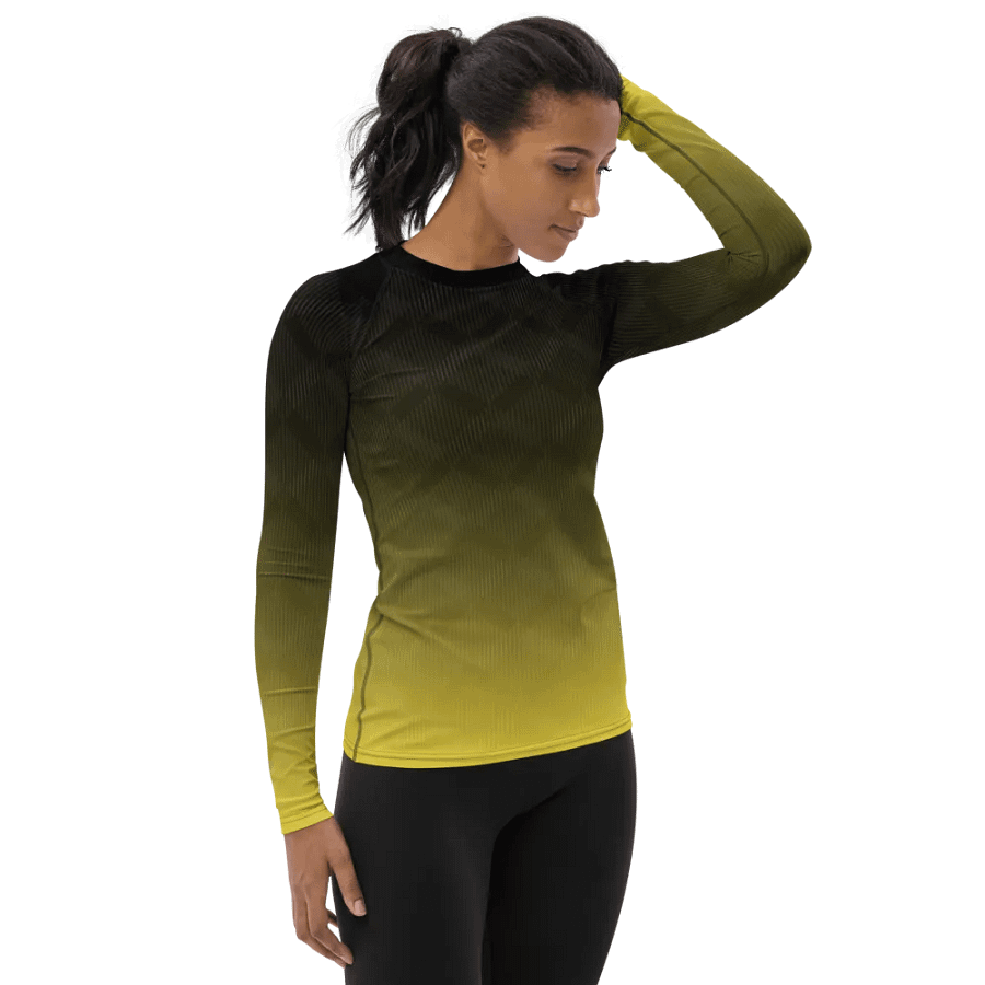 Sunset Stripes Women's Rash Guard product image (4)