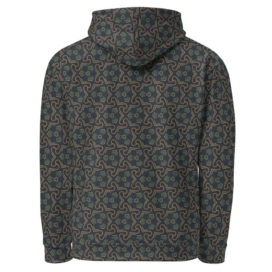Groovy Grove Geometric Allover Print Hoodie for Men and Women product image (2)