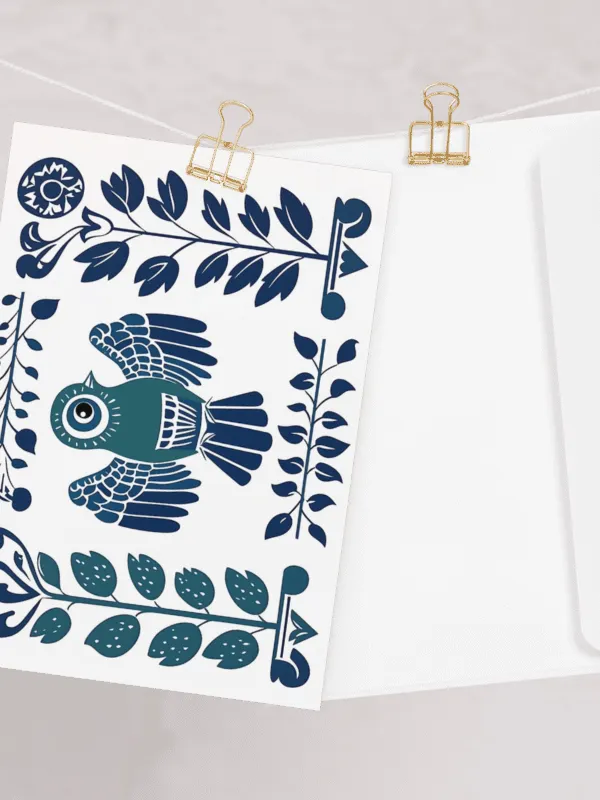 Folk Art Bird Greeting Cards – Timeless Tradition in Every Note product image (2)