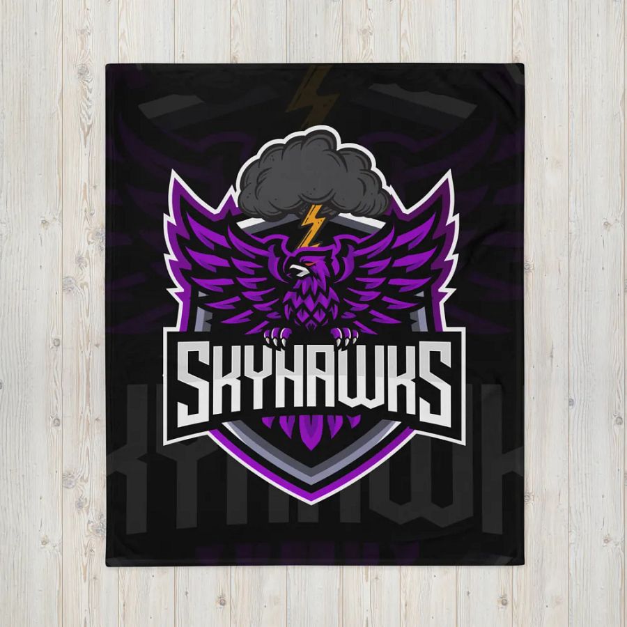 Skyhawks Throw Blanket product image (16)