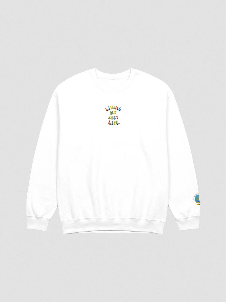 Living my Best Life: Colorful Embroidered Crewneck product image (5)