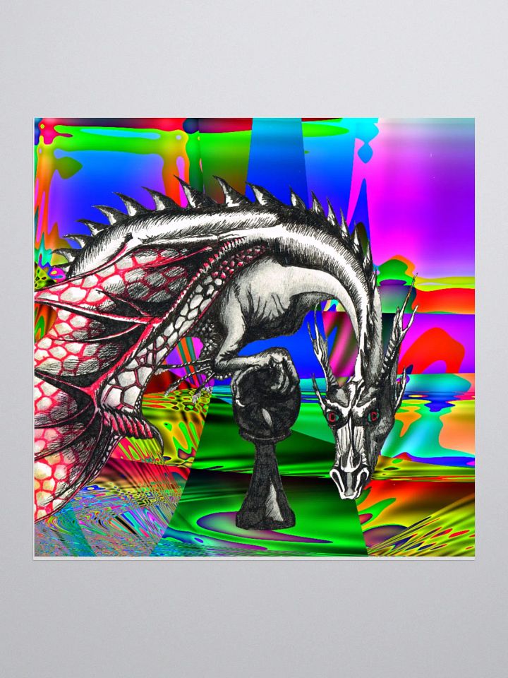 Dragon glimpsed sticker product image (1)