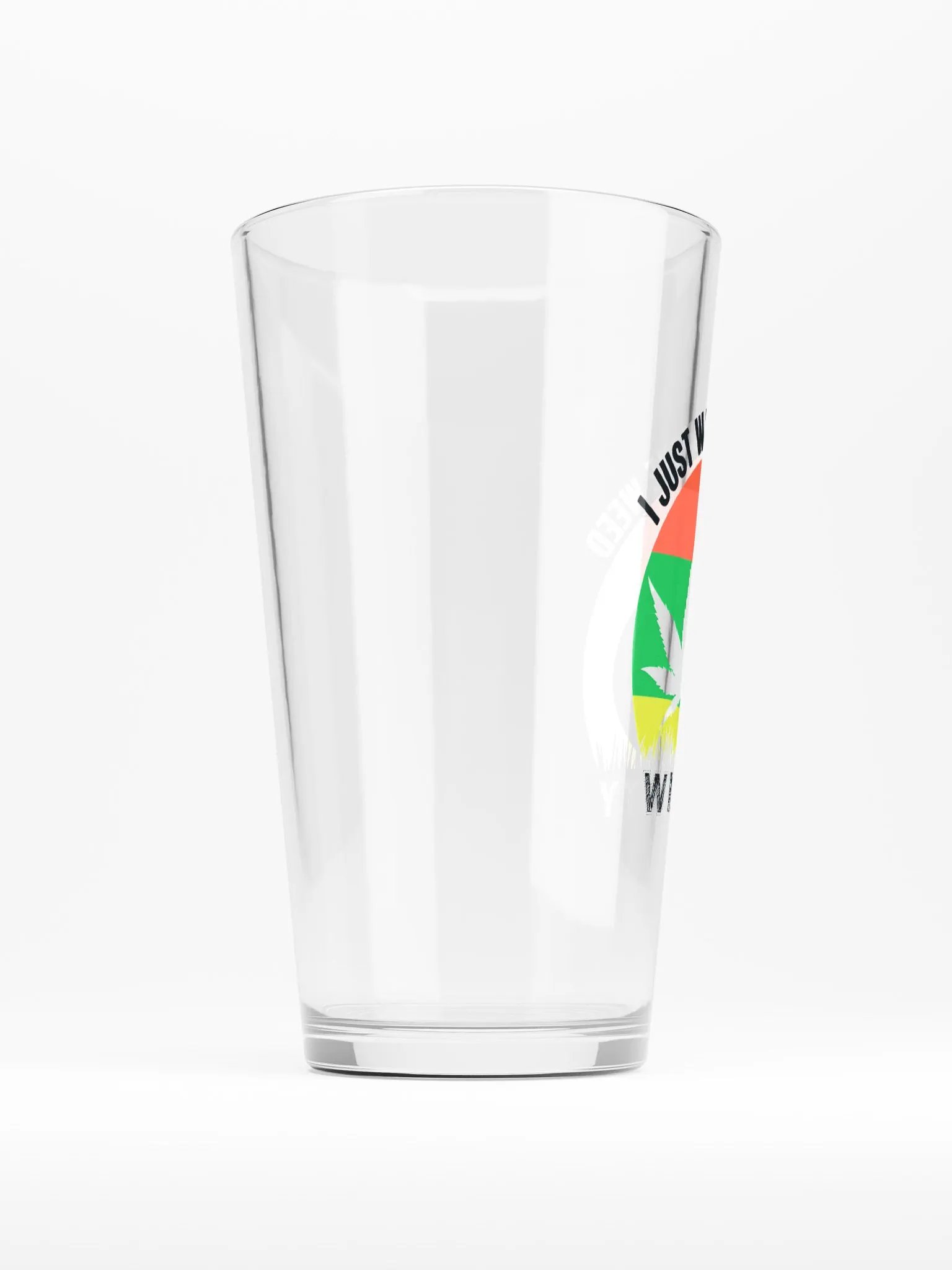I Just Want to Smoke Weed With Catty - Shaker Pint Glass product image (2)