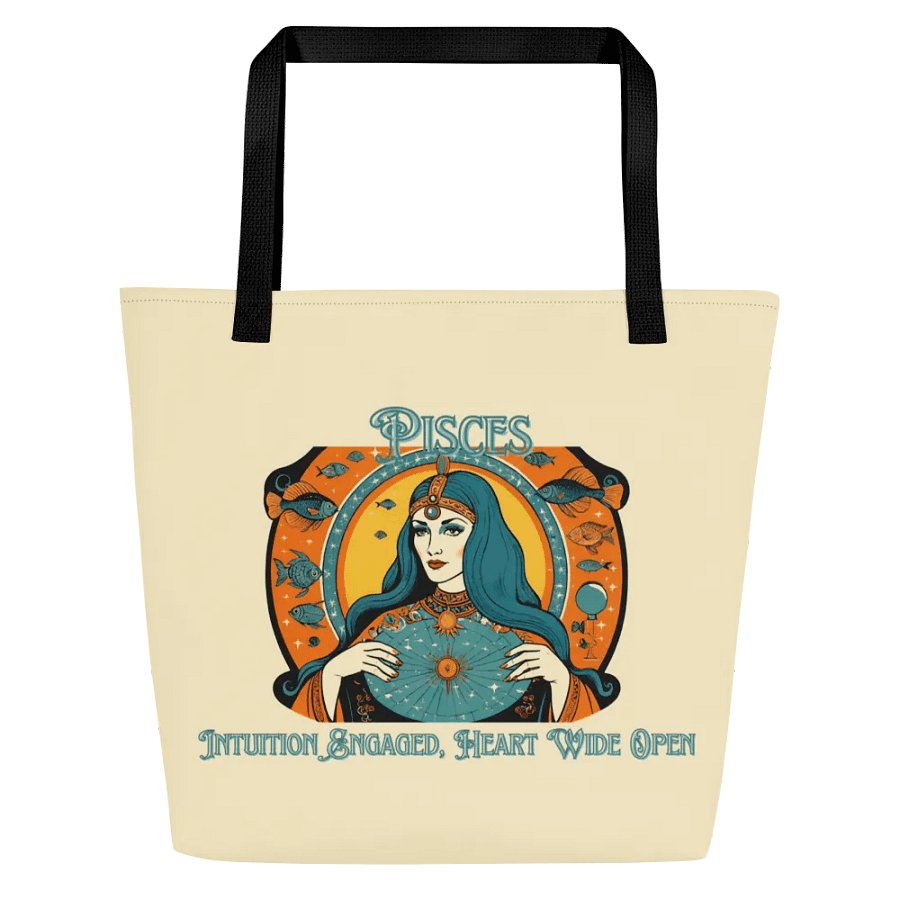 Pisces, Intuition Engaged, Cream Tote product image (5)