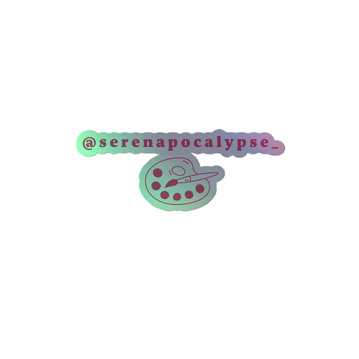 Text sticker - holographic product image (2)
